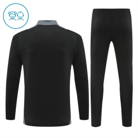 Al Nassr Enfant Kit sweat-shirt d'entraînement Noire 2024-25 Quart-Zip